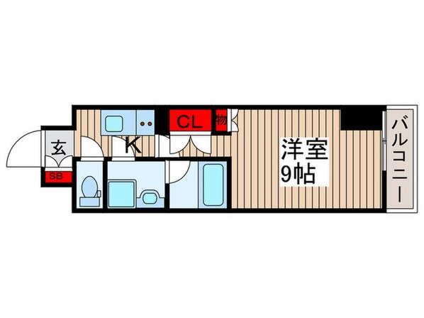 ｱﾙﾃｶｰｻｱﾘﾋﾞｴ東京ｲｰｽﾄ（411）の物件間取画像